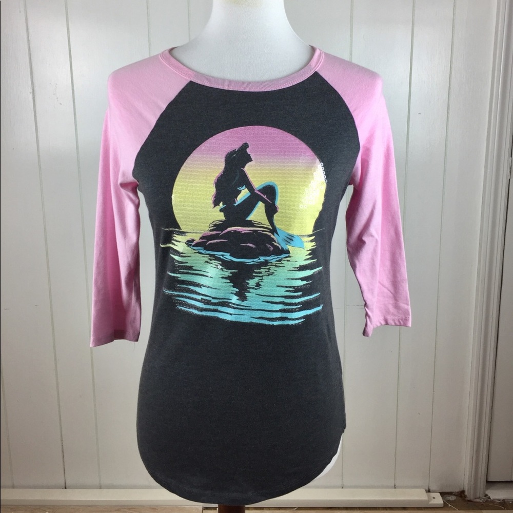 Disneys The Little Mermaid Cute Graphic Tee NWOT